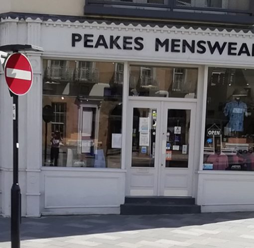 Peakes Menswear Storefront